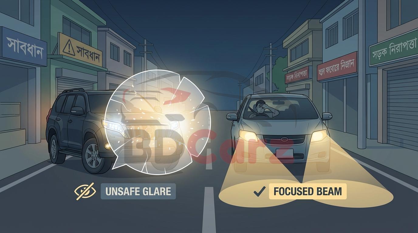 আফটারমার্কেট এলইডি হেডলাইট: কেন এটি বিপজ্জনক এবং এর সঠিক বিকল্প কি?