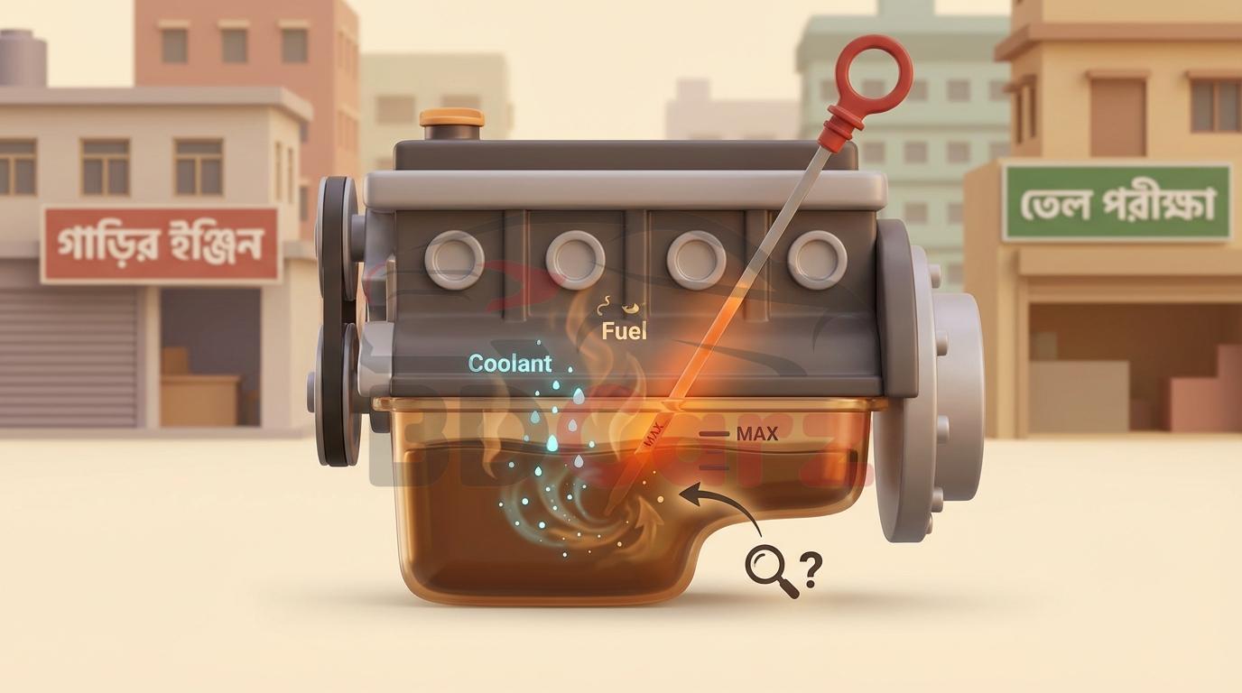 ইঞ্জিন অয়েলের স্তর বৃদ্ধি: কারণ, বিপদ ও দ্রুত প্রতিকার