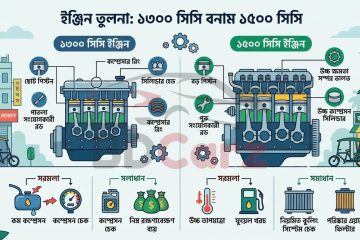 ১৩০০ সিসি গাড়িতে ১৫০০ সিসির ইঞ্জিন লাগানোর সুবিধা ও অসুবিধা