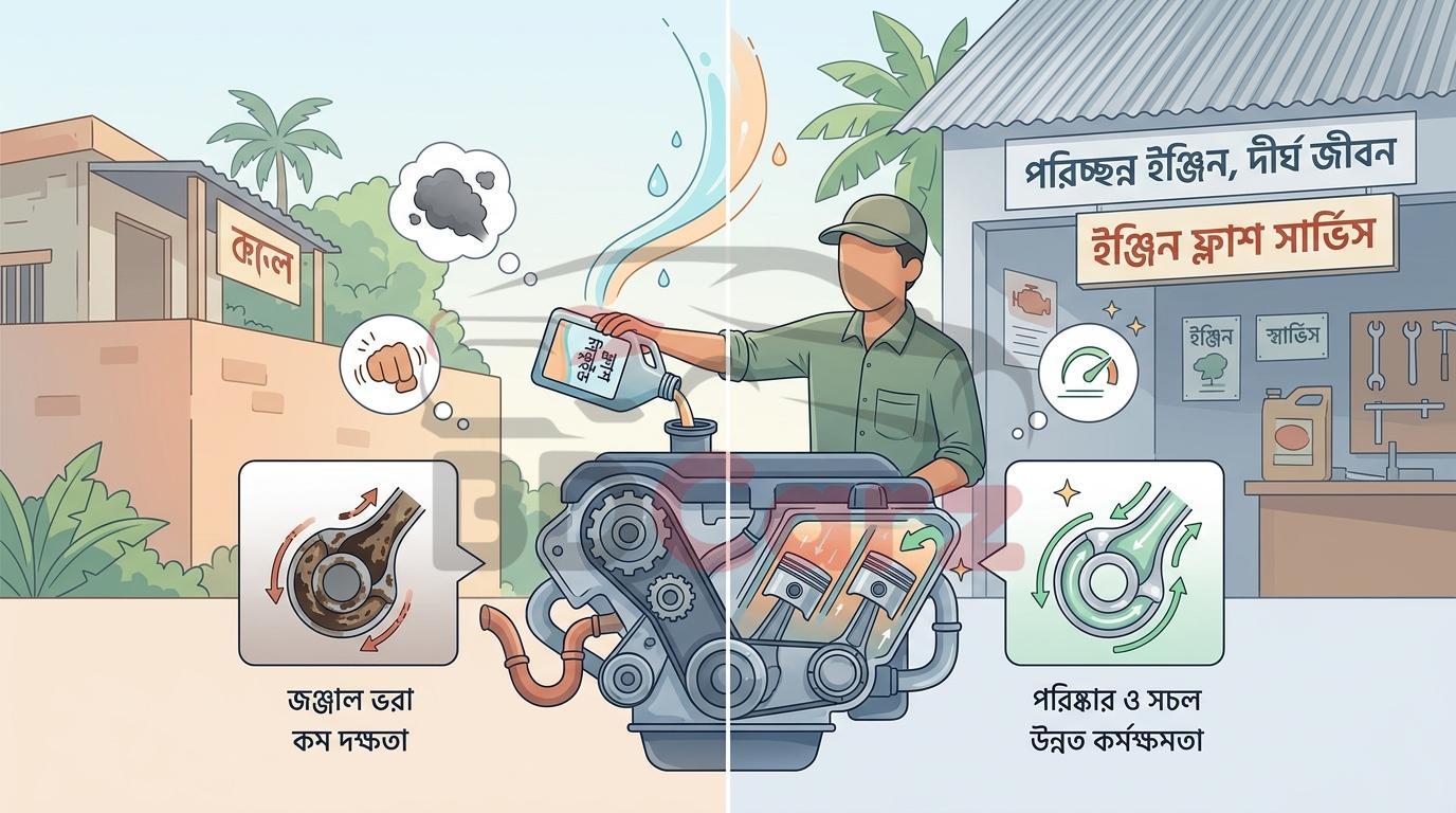 গাড়ির ইঞ্জিন ফ্লাশের গুরুত্ব ও সঠিক ব্যবহার