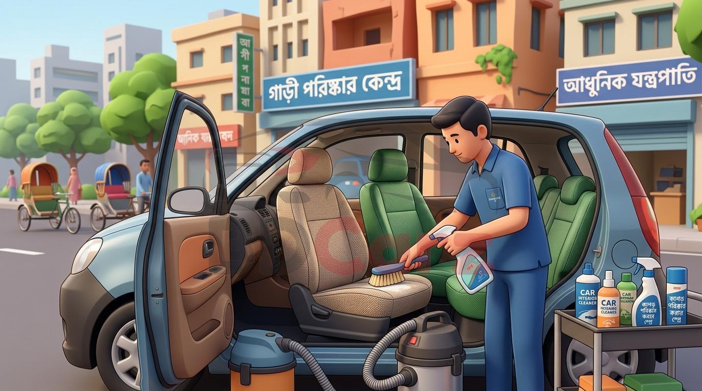 ঢাকায় গাড়ির ইন্টেরিওর ক্লিনিং: কাপড় ও রেক্সিন সিটের জন্য সেরা সার্ভিস