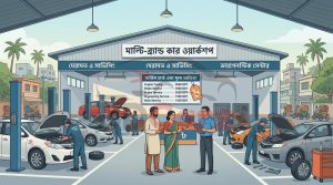 Multi-brand car workshop with service pricing discussion
