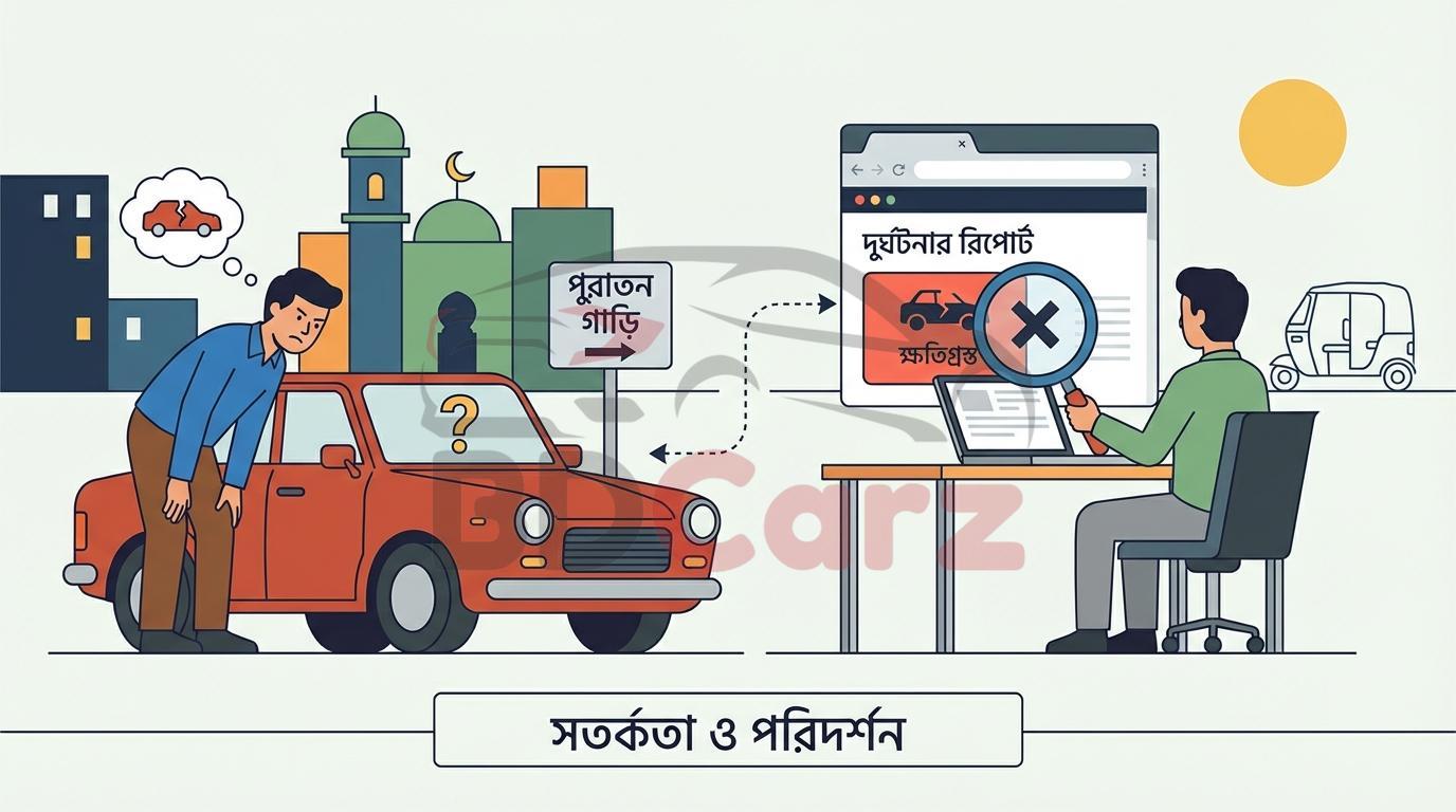 ব্যবহৃত গাড়ি কেনার আগে দুর্ঘটনার ইতিহাস যাচাই: প্রতারণা এড়ানোর উপায়