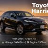 2021 Toyota Harrier Hybrid Z – Grade 4.5, Loaded with JBL & PVM!